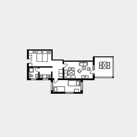 公寓 Strandvillen - Mit Meerblick, 2 Schlafzimmern Und Balkon Sv-613 宾茨